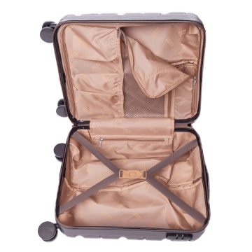 Troler Cabina ABS 4 Roti Ella Icon Brick 1194-55 cm Maro - Img 2