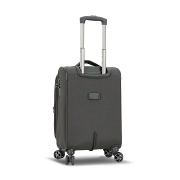 Troler Cabină Extensibil 55x35x20 cm Lee Cooper, Poliester, 4 Roti Duble, LC33503, Antracit - Img 9