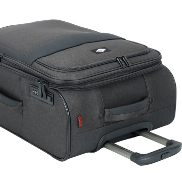 Troler Cabină Extensibil 55x35x20 cm Lee Cooper, Poliester, 4 Roti Duble, LC33503, Antracit - Img 19