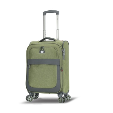 Troler Cabină Extensibil 55x35x20 cm Lee Cooper, Poliester, 4 Roti Duble, LC33503, Kaki - Img 13