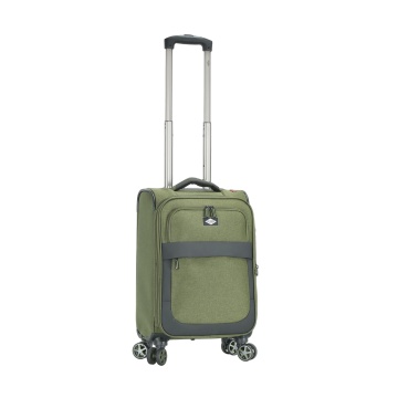 Troler Cabină Extensibil 55x35x20 cm Lee Cooper, Poliester, 4 Roti Duble, LC33503, Kaki - Img 23