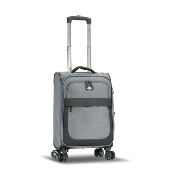 Troler Cabină Extensibil 55x35x20 cm Lee Cooper, Poliester, 4 Roti Duble, LC33503, Gri - Img 10