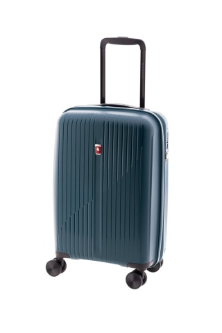 Troler cabina extensibil Gladiator Calypso, polipropilena, cifru TSA, 55 cm, turcoaz