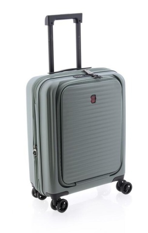 Troler Cabina Extensibil, Policarbonat, Comp. Laptop 15", Cifru TSA, Gladiator, Nomadtec, MG 3210 - 55 cm, Verde - Img 7