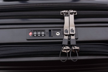 Troler Cabina Extensibil, Policarbonat, Comp. Laptop 15", Cifru TSA, Gladiator, Nomadtec, MG 3210 - 55 cm, Negru - Img 12