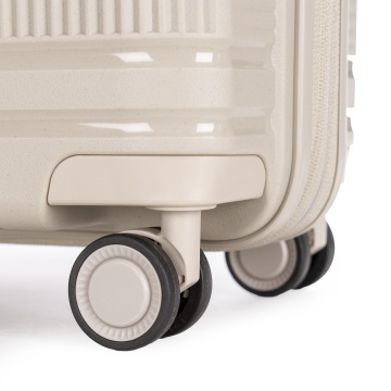 Troler Cabina extensibil Stratic S Straw T, 55x39x23 cm, Bej - Img 5