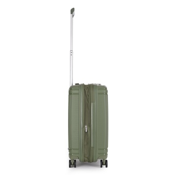 Troler Cabina extensibil Stratic S Straw T, 55x39x23 cm, Verde olive - Img 12