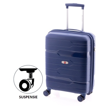 Troler cabina Gladiator Boxing MG 3810, roti cu suspensie, extensibil, polipropilena, 55 cm, bleumarin