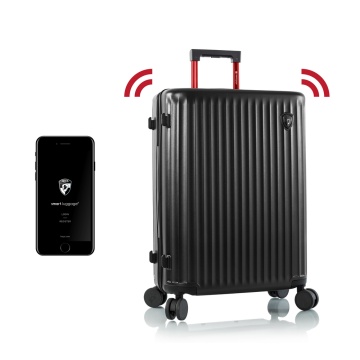 Troler cabina, Heys, Smart Luggage, Policarbonat, 4 Roti Duble, HY15034, 53 cm, Grena - Img 8