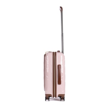 Troler Cabina Policarbonat/Piele Naturala Stratic Leather and More S - 55 cm Rose - Img 4
