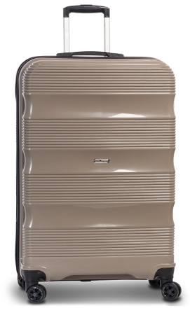 Troler Cabina, Polipropilena, 4 Roti Duble, Cifru TSA, Worldpack, Rio, F10441, Bej