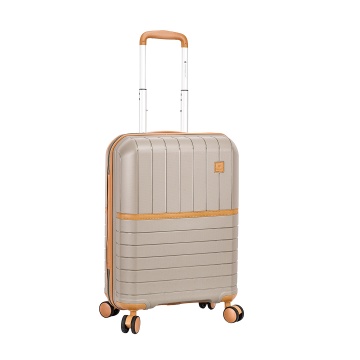 Troler Cabina Polipropilena, Fermoar Antifurt, Cifru TSA, Snowball, SW49403, 55.5 cm, Auriu
