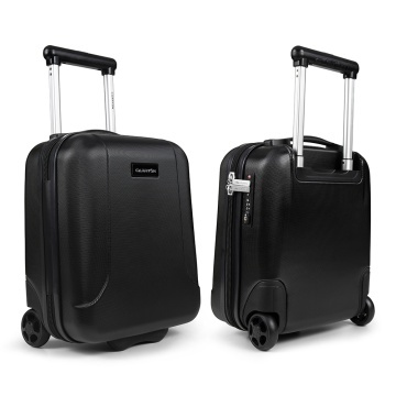 Troler cabina XS CarryOn Skyhopper Underseat, 40×30×20 cm, bagaj de mana Wizz Air, policarbonat, 19 L, cifru TSA, negru - Img 10