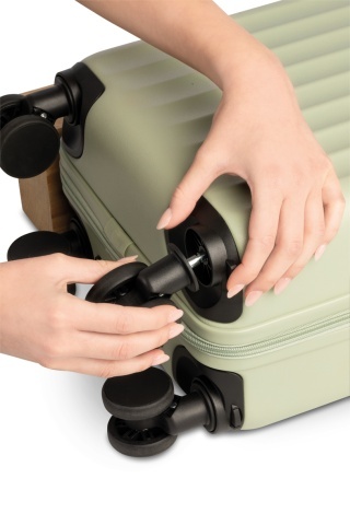 Troler Cabină XS Worldpack Underseat, 40×30×20 cm, Roți detașabile, ABS, 24 L, Verde - Img 2
