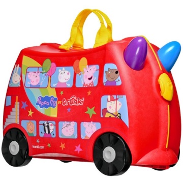 Troler copii Trunki Pepa Pig - 46 cm Rosu