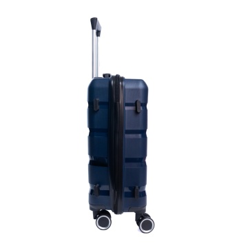 Troler de cabina Aventor AV102, 53x33x22 cm, bagaj de mana, polipropilena, cifru TSA, 4 roti duble 360°, bleumarin - Img 7