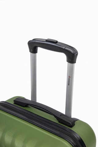 Troler de cabina Aventor AV104, 55x36x22 cm, bagaj de mana, 100%ABS, cifru, 4 roti duble 360°, verde - Img 18