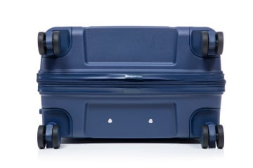 Troler de cabină Aventor AV105, 55x38x21.5 cm, polipropilenă, bagaj de mână, cifru TSA, 4 roți duble 360°, bleumarin - Img 12