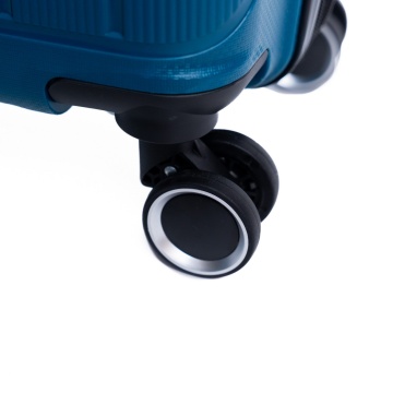 Troler de cabina extensibil Aventor AV101, 55x36x21.5 cm, bagaj de mana, polipropilena, +20% capacitate, fermoar antifurt, cifru TSA, turcoaz - Img 13