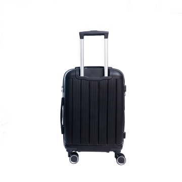 Troler de cabina extensibil Aventor AV101, 55x36x21.5 cm, bagaj de mana, polipropilena, +20% capacitate, fermoar antifurt, cifru TSA, negru - Img 13