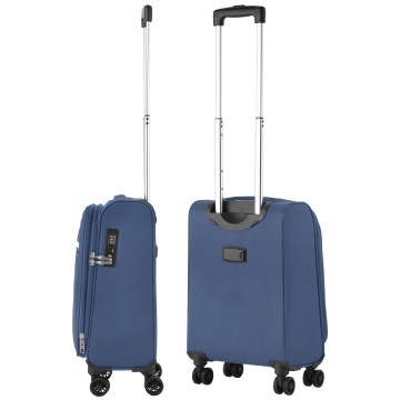 Troler de cabina extensibil CarryOn Air, bagaj de mana, 55x35x20 cm, poliester, +20% capacitate, 2.3 kg, bleumarin - Img 6