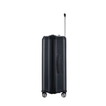 Troler de cabina extensibil Verage Rome, bagaj de mana, 55x38x20 cm, +20% capacitate, fermoar antifurt, polipropilena, cifru TSA, 4 roti 360°, negru - Img 6