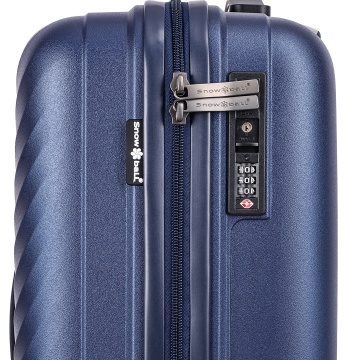 Troler de cabina Snowball SW47203, polipropilena, fermoar antifurt, cifru TSA, 4 roti duble, 55 cm, bleumarin - Img 7