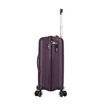 Troler de cabina Snowball SW47203, polipropilena, fermoar antifurt, cifru TSA, 4 roti duble, 55 cm, mov - Img 8