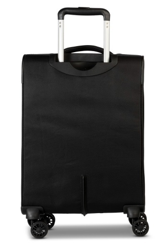Troler de cabină Worldpack Bern F10508, 55x37x24 cm, bagaj de mână, poliester, cifru TSA, 4 roți duble, negru - Img 6