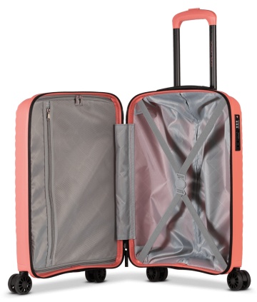 Troler de Cabină Worldpack MAUI, F10520, 55 cm, Polipropilenă, Cifru TSA, 4 Roți Duble 360°, Coral - Img 2