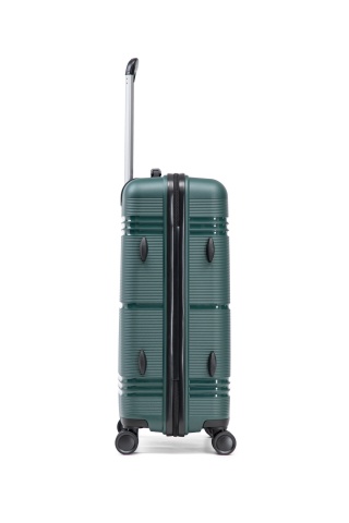 Troler Mare Aventor, 76.5x51.5x28.5 cm, Polipropilenă, Cifru TSA, 4 Roți Duble 360°, AV108, Verde - Img 13