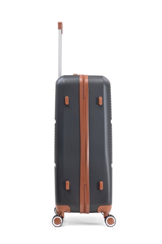Troler Mare Aventor, 77x47x28 cm, ABS, Cifru, 4 Roți Duble 360°, 91 L, AV107, Negru - Img 17