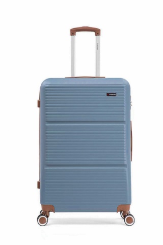 Troler Mare Aventor, 77x47x28 cm, ABS, Cifru, 4 Roți Duble 360°, 91 L, AV107, Albastru - Img 15