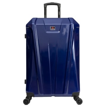 Troler mare Aventor AV103, policarbonat, 76x49x29 cm, bagaj de cala, folie de protectie, cifru TSA, bleumarin