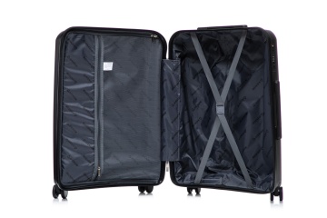 Troler mare Aventor AV106, 75x50x29.5 cm, polipropilena, bagaj de cala, cifru TSA, negru - Img 2