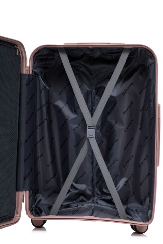 Troler mare Aventor AV106, 75x50x29.5 cm, polipropilena, bagaj de cala, cifru TSA, rose - Img 3