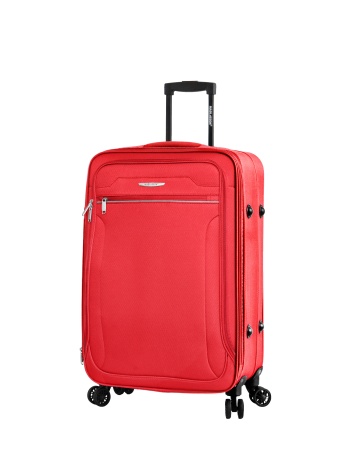 Troler Mare, Extensibil, 4 Roti Duble, Madisson, SW21403 - 78 cm, Rosu