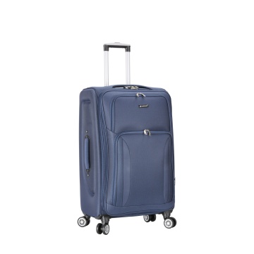Troler Mare Extensibil 76x46x30 cm, Poliester, Cifru, Madisson,SW66204, Bleumarin