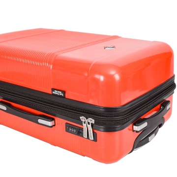 Troler mare extensibil Lee Cooper LC32203, policarbonat, 4 roti duble, cifru, 77 cm, rosu - Img 11