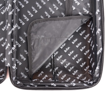 Troler mare extensibil Lee Cooper LC32203, policarbonat, 4 roti duble, cifru, 77 cm, rose - Img 15