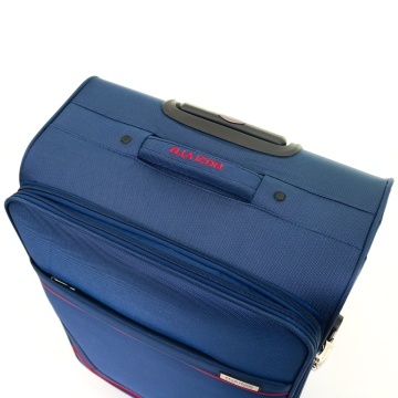Troler Mare Extensibil Poliester 4 Roti Duble Ella Icon Petra Textil 2602 - 79 cm Bleumarin - Img 6