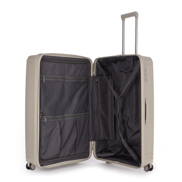 Troler Mare extensibil Stratic L Straw T, 76x51.5x30.5 cm, Bej - Img 2