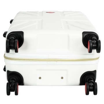Troler Mare Lee Cooper London, ABS, 4 Roti Duble, Cifru, 76 cm, Alb/Milky - Img 15
