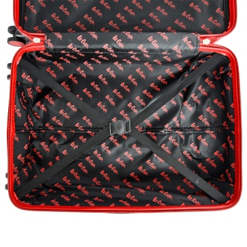 Troler Mare Lee Cooper London, ABS, 4 Roti Duble, Cifru, 76 cm, Argintiu - Img 5