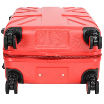 Troler Mare Lee Cooper London, ABS, 4 Roti Duble, Cifru, 76 cm, Argintiu - Img 15