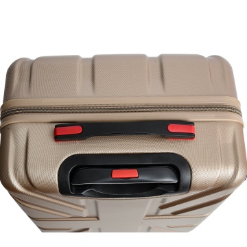 Troler Mare Lee Cooper London, ABS, 4 Roti Duble, Cifru, 76 cm, Auriu - Img 13