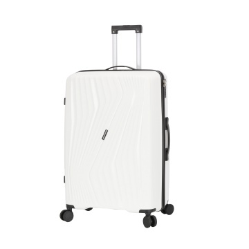 Troler Mare Madisson, 77x50x31 cm, Polipropilenă, Fermoar Antifurt, Cifru, 106 L, SW65603, Alb