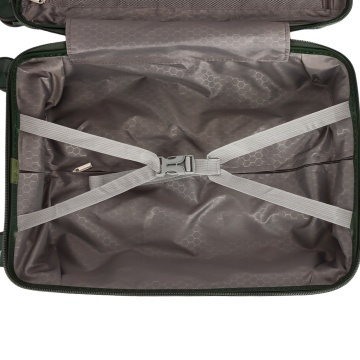 Troler mare Madisson SW42103, polipropilena, cifru, 4 roti duble, 77 cm, verde inchis - Img 5