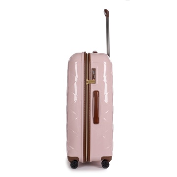 Troler Mare Policarbonat/Piele Naturala Stratic Leather and More L - 76 cm Rose - Img 4