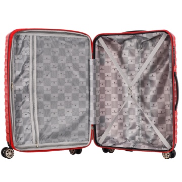 Troler mare Snowball SW43803, polipropilena, cifru TSA, 4 roti duble, 77 cm, rosu - Img 2